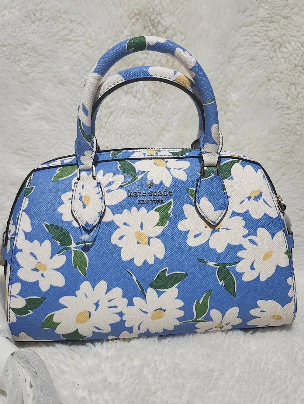 Kate Spade Madison Tide Pool Charming Daisy Small Duffle RETAIL $349